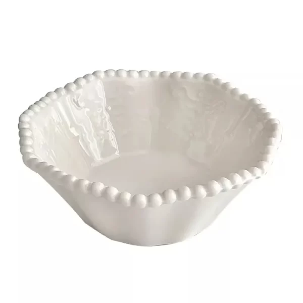 Wholesale Ceramic Dessert Bowls with French Embossed Design 4