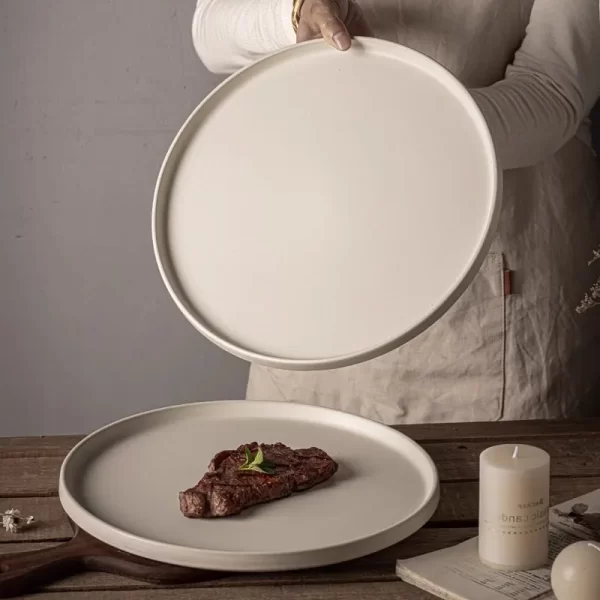 Wholesale Steak Plates Japanese Style Premium Ceramic Dinner Plates 1